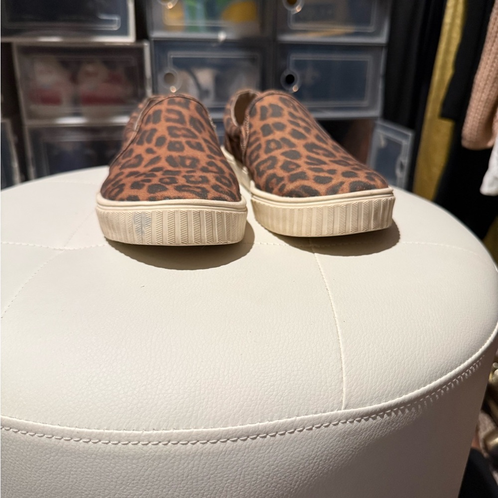 Leopard Print Slip-On Sneakers